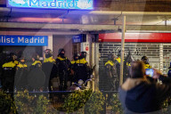 Police Control After Demonstration Against Curfew - Rotterdam