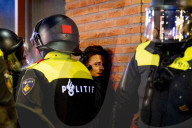 Police Control After Demonstration Against Curfew - Rotterdam