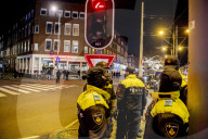 Police Control After Demonstration Against Curfew - Rotterdam