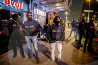 Police Control After Demonstration Against Curfew - Rotterdam