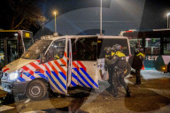 Police Control After Demonstration Against Curfew - Rotterdam