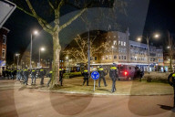 Police Control After Demonstration Against Curfew - Rotterdam