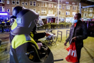Police Control After Demonstration Against Curfew - Rotterdam