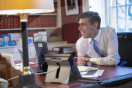 Rishi Sunak UK Chancellor of the Exchequer speaks to United States Secretary of the Treasury Janet Yellen