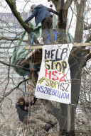 HS2 Euston Station protest