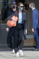 Christy Turlington leaving her hotel during Paris Fashion Week 2021