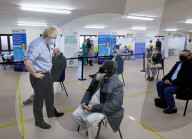 Boris Johnson visits Al-Hikmah Vaccination Centre