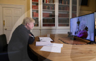 Boris Johnson Virtual Call with Foxholes Care Home