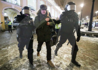 Protests Erupt Over Navalny Prison Sentencing - Russia