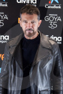 PEOPLE - Antonio Banderas mit Bart am Photocall anlässlich der 35. Goya Awards in Madrid