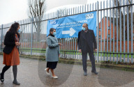 Priti Patel visits Swaminarayan School Vaccination Centre