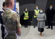 Priti Patel visits Swaminarayan School Vaccination Centre
