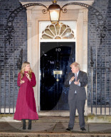 Boris Johnson and Carrie Clap for Captain Sir Tom
