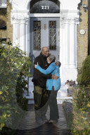 ‘Hugging is like medicine, it gives us hope’: friends and lovers on the joy of touch. The grandparents: Celia Burgess-Macey, 75, and Neil Macey, 82, London.