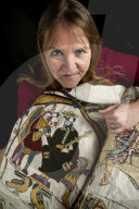 Bayeux Tapestry being recreated by primary school teacher - who will even weave in original errors. Mia Hansson is recreating a full-scale replica tapestry, which will have taken ten years to stitch by the time it is completed