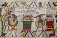 Bayeux Tapestry being recreated by primary school teacher - who will even weave in original errors. Mia Hansson is recreating a full-scale replica tapestry, which will have taken ten years to stitch by the time it is completed
