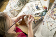 Bayeux Tapestry being recreated by primary school teacher - who will even weave in original errors. Mia Hansson is recreating a full-scale replica tapestry, which will have taken ten years to stitch by the time it is completed