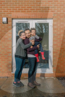 ‘Hugging is like medicine, it gives us hope’: friends and lovers on the joy of touch. The young family: Mahboobeh Rajabi, 32, and her husband Mohammad Tohidi, 38, with their son, Liam, two, Manchester