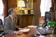 Foreign Secretary Dominic Raab talks with Hungarian Foreign Min