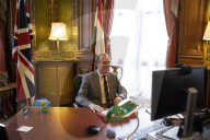 Foreign Secretary Dominic Raab talks with Hungarian Foreign Min