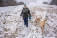 Strong winds and snow for the South East this moring as Storm Darcy contiues to cause chaos.