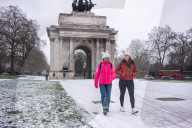 Strong winds and snow for the South East this morning as Storm Darcy contiues to cause chaos.