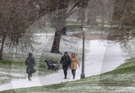 Strong winds and snow for the South East this morning as Storm Darcy contiues to cause chaos.