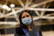 Priti Patel visits Vaccination centre in Harrow