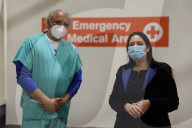 Priti Patel visits Vaccination centre in Harrow
