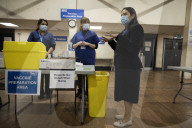 Priti Patel visits Vaccination centre in Harrow