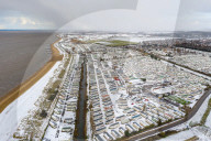 FEATURE - Winterwetter an der Heacham Beach, Norfolk, UK