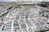 FEATURE - Winterwetter an der Heacham Beach, Norfolk, UK