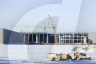 NEWS - An der Teslastrasse: Die Baustelle der Tesla Gigafactory in Grünheide