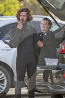 Leighton Meester and Adam Brody celebrate their sixth wedding anniversary with a 90-minute surfing session on Malibu Beach. 