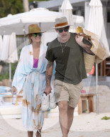 Laeticia Hallyday seen enjoying Valentine's Day on the sun with Jalil Lespert in St Barths