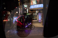 Scenes from the West End in London during lockdown