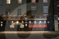 Scenes from the West End in London during lockdown