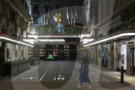 Scenes from the West End in London during lockdown