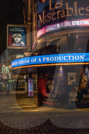 Scenes from the West End in London during lockdown