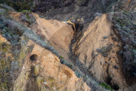 NEWS -  Bauabarbeiten am beschädigten Highway 1 in Big Sur, Kalifornien