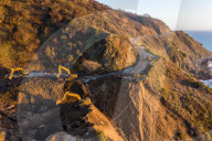 NEWS -  Bauabarbeiten am beschädigten Highway 1 in Big Sur, Kalifornien