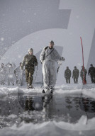 Royal Marines master survival skills in the Arctic