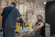 Transport Secretary Grant Shapps gets vaccinated