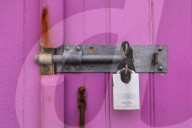 Locked down in Brighton ñ in pictures. 
Photographer Antonio Olmos takes his daily exercise along the 3km beachfront in Brighton and Hove documenting 423 of the beach huts.