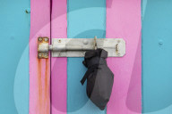 Locked down in Brighton ñ in pictures. 
Photographer Antonio Olmos takes his daily exercise along the 3km beachfront in Brighton and Hove documenting 423 of the beach huts.
