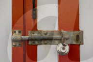 Locked down in Brighton ñ in pictures. 
Photographer Antonio Olmos takes his daily exercise along the 3km beachfront in Brighton and Hove documenting 423 of the beach huts.