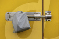 Locked down in Brighton ñ in pictures. 
Photographer Antonio Olmos takes his daily exercise along the 3km beachfront in Brighton and Hove documenting 423 of the beach huts.