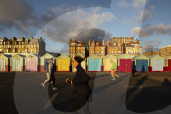 Locked down in Brighton ? in pictures. 
Photographer Antonio Olmos takes his daily exercise along the 3km beachfront in Brighton and Hove documenting 423 of the beach huts.