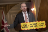 Matt Hancock holds press conference at No10 Downing Street