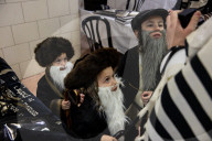 Orthodox Jews celebrate Purim in Bnei Brak